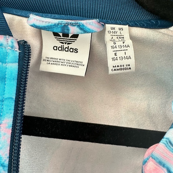 Girls Adidas Jacket and Legging Set. Big Girls SZ LARGE - Picture 4 of 4